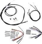 Burly Complete Black Vinyl Cables for 16" Ape Hanger Handlebars (B30-1044)