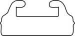 Garland 55.00" Graphite UHMW Slide 21 (21-5500-1-01-12)