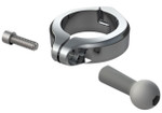 Ciro Universal 1.5" Chrome Aluminum Handlebar Clamp Kit (50134)