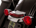 Ciro Chrome Crown Taillight w/ Red Lens Lightstrike Technology (40173)