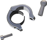 Ciro Chrome 1 1/8"- 1 1/4" Handlebar Ball Mount Clamp Kit (50138)