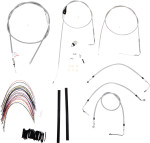 Burly Complete Stainless Cables for 16" Ape Hanger Handlebars (B30-1083)