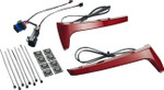 Ciro Red Lens Red LED Turn Signal Saddlebag Lights (4R110)