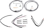 Burly Complete Stainless Cables for 18" Ape Hanger Handlebars (B30-1163)