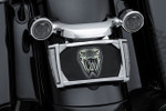 Ciro Smoke Lens Chrome LED Lighted License Plate Frame (40301)