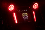 Ciro Red Lens Black LED Lighted License Plate Frame (40302)