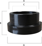 EPI Shock Bushings 1.015" OD x 0.645" H x 0.575" ID x 1.2" Flange OD (EPISB206)