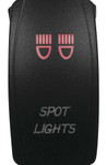 DragonFire Laser Etched LED Switch Spot Lights On/Off w/Red LED (521386)