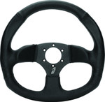 DragonFire D Shaped Steering Wheel Black Vinyl (520969)