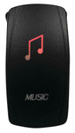DragonFire Laser Etched LED Switch Music On/Off w/Red LED (521380)