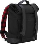 Burly Black Roll Top Backpack (B15-1020B)