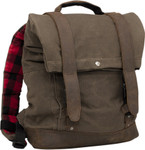 Burly Dark Oak Roll Top Backpack (B15-1020D)