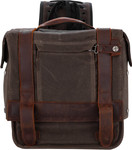 Burly Dark Oak Throw-Over Saddlebag (B15-1002D)