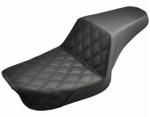 Saddlemen Step-Up Lattice Stitch Black Motorcycle Seat (804-04-172)