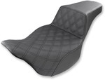 Saddlemen Step-Up Lattice Stitch Black Motorcycle Seat (896-04-175)
