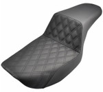 Saddlemen Step-Up Full Lattice Stitch Black Seat '82-00 Harley FXR (882-09-172)