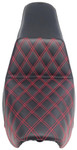 Saddlemen Step-Up LS Black Seat w/Red Stitching (806-04-172RD)
