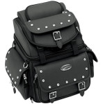 Saddlemen BR1800EX/S Combination Backrest/Sissy Bar Bag w/Studs (3515-0119)