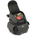 Saddlemen BR3400EX/S Combination Backrest/Black Sissy Bar Bag (EX000440)