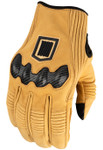 Icon Long Track CX Mens Leather Motorcycle Gloves