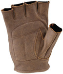 Kuryakyn Buster Mens Vintage Leather Motorcycle Fingerless Gloves