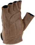 Kuryakyn Buster Mens Vintage Leather Motorcycle Fingerless Gloves
