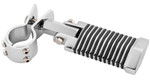 BikeMaster Engine Guard/Frame Rail 1.25" Clamp-On Chrome Footpegs (171213)