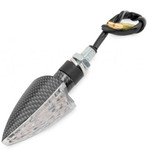 BikeMaster Spear LED Carbon-Look Turn Signals w/Clear Lens (266232)