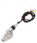 BikeMaster Arrow Head LED Chrome Turn Signals w/Clear Lens (266221)