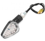 BikeMaster Arrow Head LED Black Turn Signals w/Clear Lens (266222)