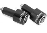 BikeMaster Anodized Aluminum Billet Bar Ends Black (152127)