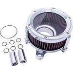 Trask Assault Charge High-Flow Chrome Air Cleaner Kit (TM-1021CH)