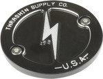 Thrashin Supply Dished Black Points Cover (TSC-3027-4)