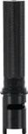 Thrashin Supply 1" Knurled Black Throttle Tube (TSC-2806-1)