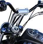 Thrashin Supply 9.5" Pull Back Chrome Handlebar Riser (TSC-9525-3)