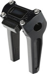 Thrashin Supply 6" Straight Black Handlebar Riser w/Gauge Cutout (TSC-6025-1)
