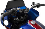 Thrashin Supply 6" Straight Black Handlebar Riser w/Gauge Cutout (TSC-6025-1)