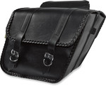 Wille & Max Braided Series Standard Slant Motorcycle Saddlebags (58701-20)