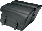 Wille & Max Black Jack Large Slant Motorcycle Saddlebags (59589-00)