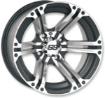 ITP SS212 Aluminum Wheel Machined Black 12x7 (1222230404B)