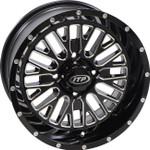 ITP Momentum Wheel | Black w/Milled Accents | 14x7 | 4x110 | 4+3 (1422734731B)