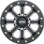 ITP Inertia Front Black Wheel 15x7 (1522528727B)