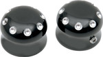 Covingtons Dimpled Black Front Axle Covers (C0010-B)