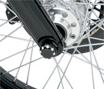 Covingtons Dimpled Black Front Axle Covers (C0010-B)