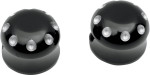 Covingtons Dimpled Black Front Axle Covers (C0011-B)