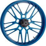 Arlen Ness 19" x 3.25" Split-Spoke Forged Blue Front Wheel (330-011)