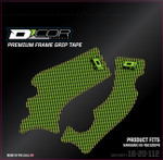 D'Cor Visuals Kawasaki Green/Black Premium Frame Grip Tape (16-20-112)
