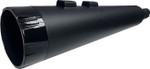 Bassani 4.5" Black Slip-On Mufflers w/Black End Cap (1F744B)