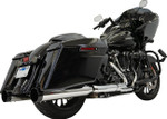 Bassani 4.5" Chrome Slip-On Mufflers w/Black End Cap (1F745)