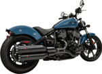 Bassani 4" Black Slip-On Mufflers (8CH17B)